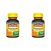 Nature Made Potassium Gluconate 550 mg, Dietary Supplement for Heart Health Support, 100 Tablets, 100 Day Supply (Pack of 2)