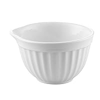 CAC China Porcelain 2 oz Round Fluted Ramekin with Pour Spout (Box of 48), 2-3/4