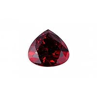 Garnet Color Cubic Zirconia AAA Quality 5x7 mm Diamond Cut Pears Shape 50 pcs Loose Gemstone