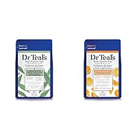 Dr Teal's Epsom Salt Soak Bundle with Hemp Seed Oil and Glow & Radiance Vitamin C Citrus, 3 lbs Each