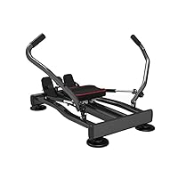 Foldable Rowing Machines Rowing Machine, Hydraulic Rower Trainer Indoor Rower Bench Abdominal Fitness Equipment, 4 Levels of Resistance Adjustment, LCD Display, Maximum Load 120kg, for Home Gym