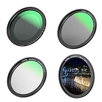 Bundle: SmallRig 52mm Magnetic Filters Series（4 PCS）: VND ND2-ND32 (1-5 Stops) 4215+CPL Filter 4216+Black Diffusion 1/4 Filter 4217+Star Filter 4218