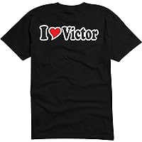 Black Dragon - T-Shirt Man - I Love with Heart - Party Name Carnival - I Love Victor