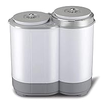 Household Portable Double Barrel Semi-Automatic Mini Washing Machine with Dry Dehydration Can Be Timed 3 Kg Capacity Energy-Saving Ultra-Quiet