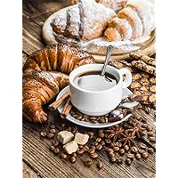 Wooden Jigsaw Puzzle 3000 Pieces - Coffee Bread - Skill Games for The Whole Family, Puzzles for Adults 12 and Up