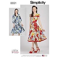 Simplicity Sewing Pattern 8691 Dresses H5 (6-8-10-12-14)