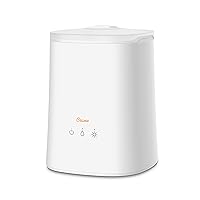 Crane Diffuser and Top Fill Ultrasonic Air Humidifiers for Bedroom and Office, 1.2 Gallon Cool Mist Humidifier for Large Room and Home, No Humidifier Filters Needed, White