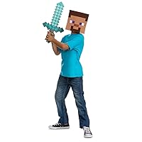 Disguise Minecraft Sword and Mask Costume Set, Official Minecraft Costume Accessories for Kids, One Size