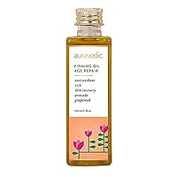 Anti Aging Oil for Skin | Organic Face Moisturizer with Grapeseed & Avocado | Unisex Ayurvedic Massage Therapy Oil | 3.38 Fl Oz 100ml