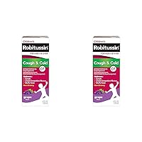 Robitussin Children's CF Cough and Cold Relief (Grape Flavor Liquid, 4 fl. oz. Bottle) (Pack of 2)