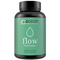 BoostCeuticals Nattokinase Supplement 4000 FU 200mg 100 Vegan Capsules Pure No Stearates Natural Blood Thinner & Blood Flow (100 Days Supply)