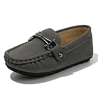 CENCIRILY Toddler Boys Girls Loafers Soft Slip On Little Kid Oxford Dress Flats Casual Boat Shoes School Uniform Moccasin Walking Shoes