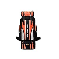 Travel Bag 80L Outdoor Hiking Backpack Camping Rucksack Waterproof Shoulder (Orange)