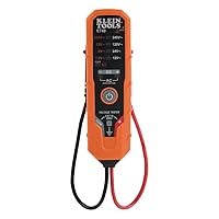 Klein Tools ET40 Digital AC/DC Voltage Tester, 12-240V AC, 1.5-24V DC, LED Illumination, DC Polarity, Auto Off, CATIII 250V-Class 2- Double Insulation, IP4 Dust and Water Resistant