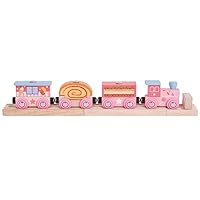 Bigjigs Rail Sweetland Express Train - Other Major Wooden Rail Brands are Compatible