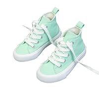 Girls Boys High Top Canvas Shoes Kids Casual Lace up Tennis Sneakers