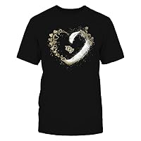 FanPrint UCF Knights - Beautiful Heart - Color Drop - University Team Logo T-Shirt