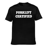 Forklift Certified Shirts Funny Shirt Vintage Graphic Tees for Men Women -