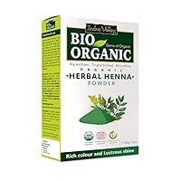 INDUS VALLEY Bio Organic Herbal Henna Powder Rich Colour and Lustrous Shine (100g)