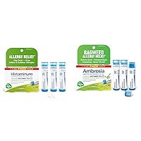 Boiron Homeopathic Allergy Relief Medicine Bundle with Histaminum Hydrochloricum 30C (Pack of 3) and Ambrosia 30C Ragweed Allergy Relief (3 Count)