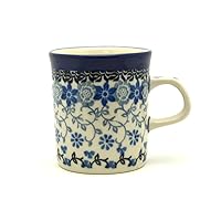 Polish Pottery Espresso Cup - 5 oz. - Silver Lace