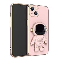 ZIFENGX- Case Electroplated Astronaut Folding Stand Case for iPhone 14 Pro Max