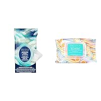 Pacifica Beauty Coconut Milk Deodorant Wipes 30 Count & Makeup Remover Wipes 30 Count Glycolic Acid Vegan Cruelty Free