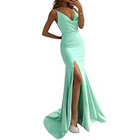 Women's Mermaid Evening Dresses Spaghetti Straps Party Gowns Prom Dress