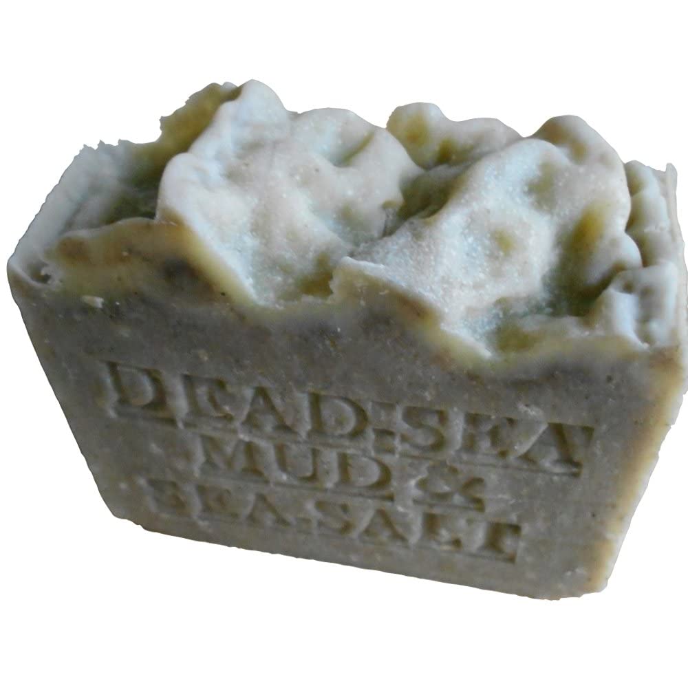 Dead Sea Mud Soap with Shea Butter and Dead Sea Salt (Exfoliate) Skin Care Handmade Fragrance Free All Natural