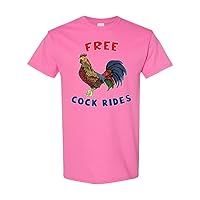 Free Cock Rides Funny Adult Humor Novelty T-Shirt