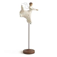 Willow Tree Dance of Life Angel, Dancing…Twirling! The Magical Miracle of Life, Elevated Angel Carved with Symbols of Nature & Renewal, Sculpted Hand-Painted Figure for Classic Nativity Collection