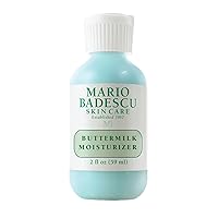 Mario Badescu Buttermilk Face Moisturizer for Women and Men, Ideal Facial Moisturizer for Combination or Dry Skin, Lactic Acid and Thyme Extract-Infused Moisturizer Face Cream, 2 Fl Oz