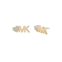 Michael Kors Gold-Tone Stud Earrings for Women; Stainless Steel Earrings; Jewelry for Women