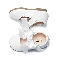 Mary Jane Little Girls Dress Shoes Toddler Baby Ballet Flats Flower Girls Wedding Party Bow Princess Kid Shoes