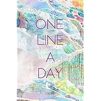 One Line A Day: Diary for Daily Journal Writing. A Five-Year Memory Book for Daily Reflections and Mindful Journal Writing. Multicolor Opal and Pearl Effect.