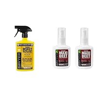 Sawyer Permethrin Insect Repellent Spray for Clothing, Gear & Tents (24-Ounce) and Sawyer 100% DEET Insect Repellent Pump Spray Twin Pack