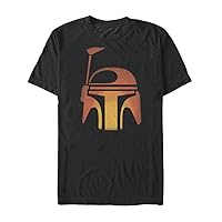 STAR WARS Men's Halloween Boba Fett Pumpkin T-Shirt - Black - 5X Large