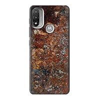 R2714 Rust Steel Texture Graphic Printed Case Cover for Motorola Moto E20,E30,E40