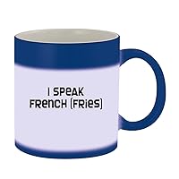 I Speak French (Fries) - 11oz Ceramic Color Changing Mug, Blue