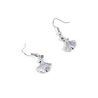 Earrings Antique Silver Tone Fashion Jewelry Making Charms Ear Stud Hooks Suppliers Wholesale YE4A3916 Ginkgo Biloba