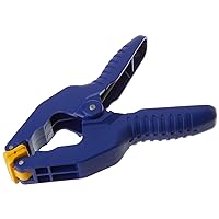 IRWIN Tools QUICK-GRIP Resin Spring Clamp, 2-inch (58200), Blue