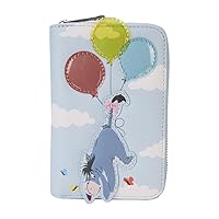 Loungefly Disney Winnie the Pooh and Friends Floating Balloons Zip Around Wallet