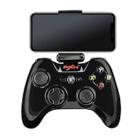 PXN Mfi Game Controller for Iphone Speedy(6603) IOS Gaming Controllers for Call of Duty Gamepad with Phone Clip for Apple TV, Ipad, IPhone (Black)