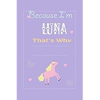 Because I'm Luna That's Why: Pretty Journal for Luna | Lined Notebook Gift| Cute Personalized Name Journal Gift for Women, Girls, Girlfriends ,Family and Coworker |130 pages . 6*9 inches |