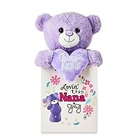 Set - Plush with The Gift (Purple - 12 inch Bear in Gift Bag)