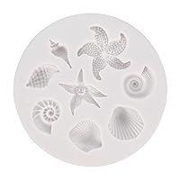 Starfishes Shell Conch Cake Mold Fondant Cake Silicone Baking Tools Sugar Mold Chocolate Fondant Mold Marine Life Series Chocolate Fondant Molds