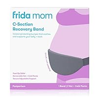 Frida Mom C-Section Belly Binder for Post-Op, C-Section Recovery Must Have Band, Incision Protector, Targeted Hot & Cold Therapy for Swelling