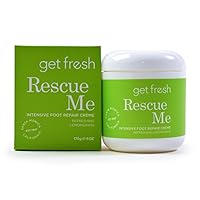 Rescue Me - Intensive Foot Cream for Dry Skin, Cracked Heels, and Calluses, with Shea Butter, Aloe, and Lemongrass, 170g
