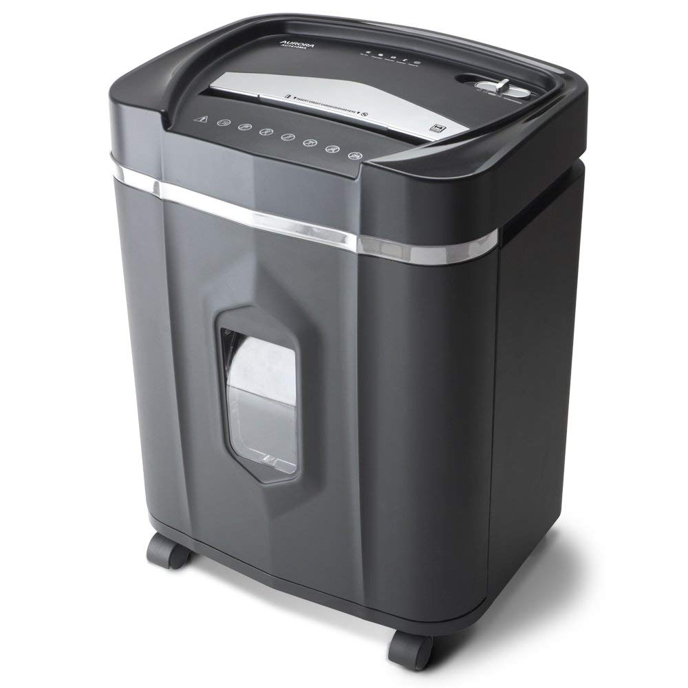 Aurora Professional Grade High Security 14-Sheet Micro-Cut Paper/CD and Credit Card/ 30 Minutes Continuous Run Time Shredder