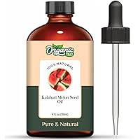 Kalahari Melon Seed (Citrullus Lanatus) Oil | Pure & Natural Carrier Oil for Skincare, Hair Care & Massage - 118ml/3.99fl oz